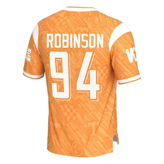 Game Men's Nathan Robinson Tennessee Volunteers Replica Highlight Print Football Jersey - Orange