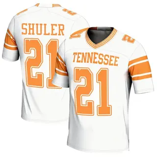 Game Men's Navy Shuler Tennessee Volunteers Replica 2nd Football Jersey - White