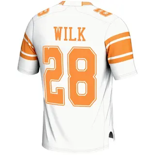Game Men's Patrick Wilk Tennessee Volunteers Replica 2nd Football Jersey - White