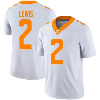 Game Men's Peyton Lewis Tennessee Volunteers Nike Football Jersey - White