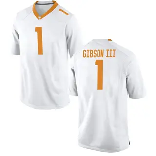 Game Men's Rickey Gibson III Tennessee Volunteers Nike College Jersey - White