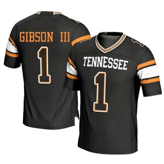 Game Men's Rickey Gibson III Tennessee Volunteers Replica Football Jersey - Black