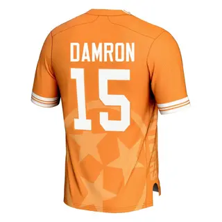 Game Men's Ryan Damron Tennessee Volunteers Replica Icon Print Football Jersey - Orange