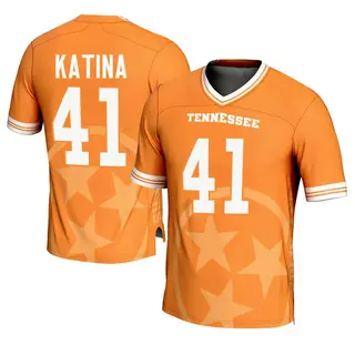 Game Men's Steele Katina Tennessee Volunteers Replica Icon Print Football Jersey - Orange