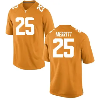Game Men's Timothy Merritt Tennessee Volunteers Nike College Jersey - Orange