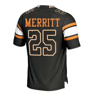 Game Men's Timothy Merritt Tennessee Volunteers Replica Football Jersey - Black