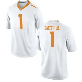 Game Men's Travis Smith Jr. Tennessee Volunteers Nike College Jersey - White