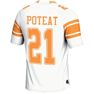 Game Men's Tre Poteat Tennessee Volunteers Replica 2nd Football Jersey - White