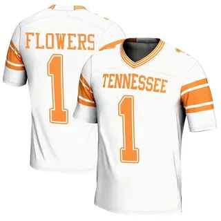 Game Men's Trevon Flowers Tennessee Volunteers Replica 2nd Football Jersey - White