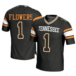 Game Men's Trevon Flowers Tennessee Volunteers Replica Football Jersey - Black