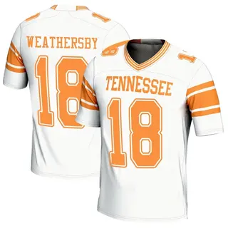 Game Men's Tyree Weathersby Tennessee Volunteers Replica 2nd Football Jersey - White