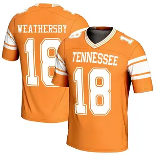 Game Men's Tyree Weathersby Tennessee Volunteers Replica Football Jersey - Orange