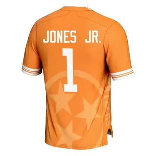 Game Men's Velus Jones Jr. Tennessee Volunteers Replica Icon Print Football Jersey - Orange