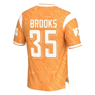 Game Men's Will Brooks Tennessee Volunteers Replica Highlight Print Football Jersey - Orange