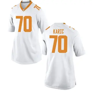 Game Women's Andrej Karic Tennessee Volunteers Nike College Jersey - White