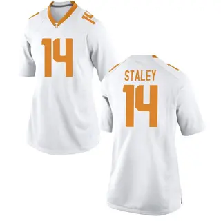Game Women's Braylon Staley Tennessee Volunteers Nike College Jersey - White