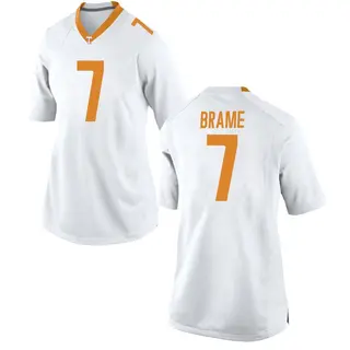 Game Women's Dasaahn Brame Tennessee Volunteers Nike College Jersey - White