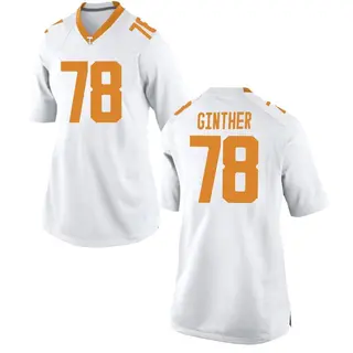 Game Women's Gage Ginther Tennessee Volunteers Nike College Jersey - White