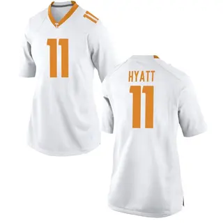 Game Women's Jalin Hyatt Tennessee Volunteers Nike College Jersey - White