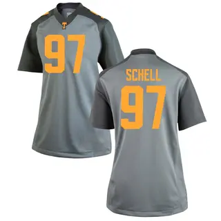 Game Women's Josh Schell Tennessee Volunteers Nike College Jersey - Gray