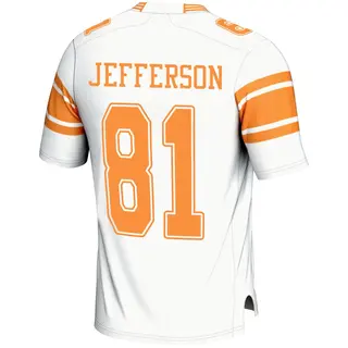 Game Youth Amari Jefferson Tennessee Volunteers Replica 2nd Football Jersey - White