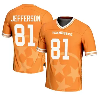 Game Youth Amari Jefferson Tennessee Volunteers Replica Icon Print Football Jersey - Orange