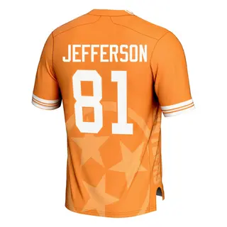 Game Youth Amari Jefferson Tennessee Volunteers Replica Icon Print Football Jersey - Orange