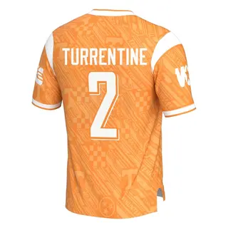 Game Youth Andre Turrentine Tennessee Volunteers Replica Highlight Print Football Jersey - Orange