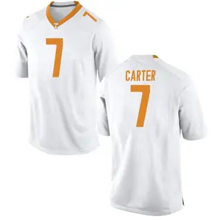 Game Youth Arion Carter Tennessee Volunteers Nike College Jersey - White