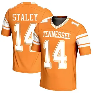 Game Youth Braylon Staley Tennessee Volunteers Replica Football Jersey - Orange