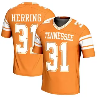 Game Youth Caleb Herring Tennessee Volunteers Replica Football Jersey - Orange