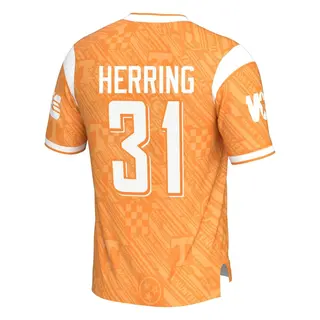 Game Youth Caleb Herring Tennessee Volunteers Replica Highlight Print Football Jersey - Orange