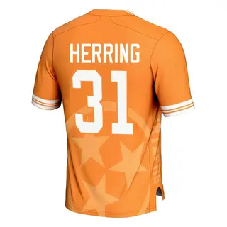 Game Youth Caleb Herring Tennessee Volunteers Replica Icon Print Football Jersey - Orange