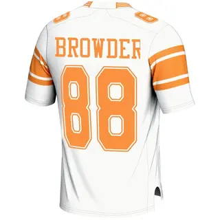 Game Youth Charlie Browder Tennessee Volunteers Replica 2nd Football Jersey - White