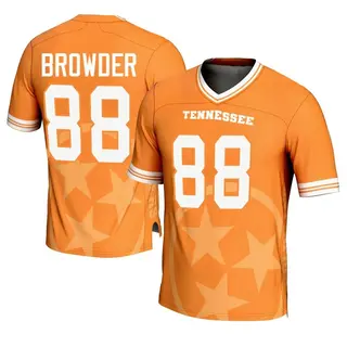 Game Youth Charlie Browder Tennessee Volunteers Replica Icon Print Football Jersey - Orange