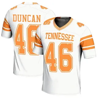 Game Youth Cody Duncan Tennessee Volunteers Replica 2nd Football Jersey - White