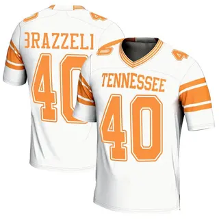 Game Youth Colin Brazzell Tennessee Volunteers Replica 2nd Football Jersey - White