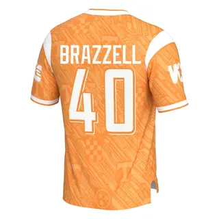 Game Youth Colin Brazzell Tennessee Volunteers Replica Highlight Print Football Jersey - Orange