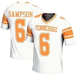 Game Youth Dylan Sampson Tennessee Volunteers Replica 2nd Football Jersey - White