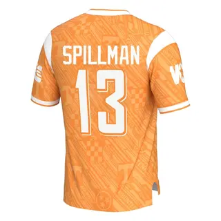 Game Youth Edwin Spillman Tennessee Volunteers Replica Highlight Print Football Jersey - Orange