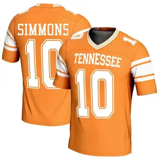 Game Youth Elijah Simmons Tennessee Volunteers Replica Football Jersey - Orange