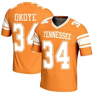 Game Youth Emmanuel Okoye Tennessee Volunteers Replica Football Jersey - Orange