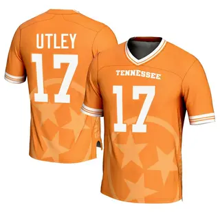 Game Youth Ethan Utley Tennessee Volunteers Replica Icon Print Football Jersey - Orange