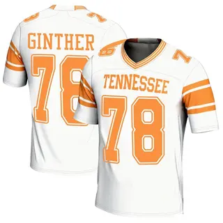 Game Youth Gage Ginther Tennessee Volunteers Replica 2nd Football Jersey - White