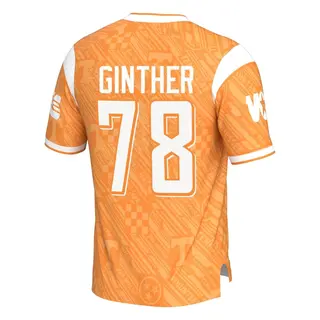 Game Youth Gage Ginther Tennessee Volunteers Replica Highlight Print Football Jersey - Orange