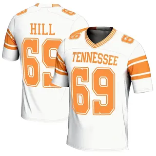 Game Youth Gus Hill Tennessee Volunteers Replica 2nd Football Jersey - White