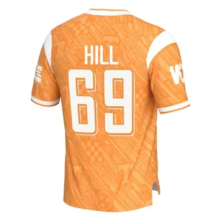 Game Youth Gus Hill Tennessee Volunteers Replica Highlight Print Football Jersey - Orange