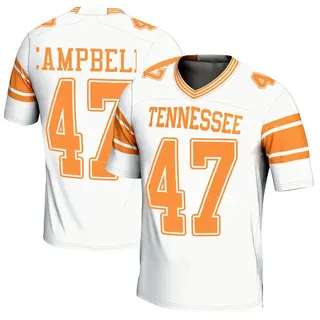 Game Youth Isaiah Campbell Tennessee Volunteers Replica 2nd Football Jersey - White