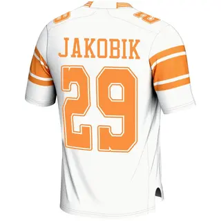 Game Youth Jack-Henry Jakobik Tennessee Volunteers Replica 2nd Football Jersey - White