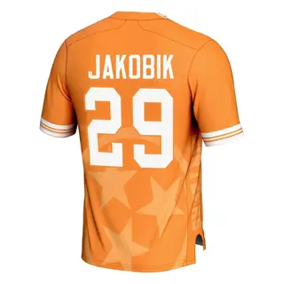 Game Youth Jack-Henry Jakobik Tennessee Volunteers Replica Icon Print Football Jersey - Orange